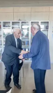 P. LIVIO CON SUA EMINENZA IL CARDINALE ERNEST SIMONI (1)