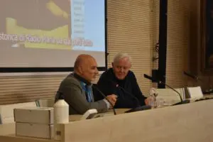 Padre Livio e il Presidente Vittorio Viccardi - IX CONVEGNO MONDIALE DI RADIO MARIA- Erba - 131024 (178)