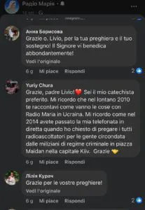 🕊️🙏〽️UN MESSAGGIO DI P.LIVIO AGLI ASCOLTATORI DI RADIO MARIA UCRAINA