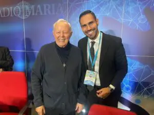 Padre Livio con il Presidente di Radio Maria Messico