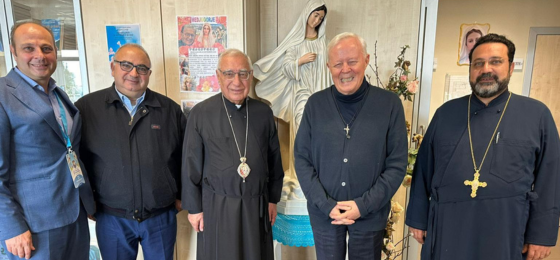 P.LIVIO CON IL PATRIARCA DEI GRECO MELKITI - CATTOLICI DI RITO ORIENTALE, YOUSSEF ABSI patriarca cattolico siriano, dal 21 giugno 2017 patriarca di Antiochia, di Gerusalemme e di tutto l'Oriente -X CONVEGNO MONDIALE DI RADIO MARIA- Erba - 131024