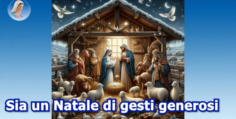 Sia un Natale di gesti generosi