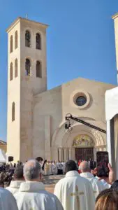 La nuova chiesa del Battesimo di Gesù (Maghtas) sul Giordano