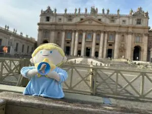 L'angelo Gabriel di Radio Maria in Piazza San Pietro