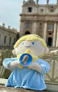 L'angelo Gabriel di Radio Maria in Piazza San Pietro