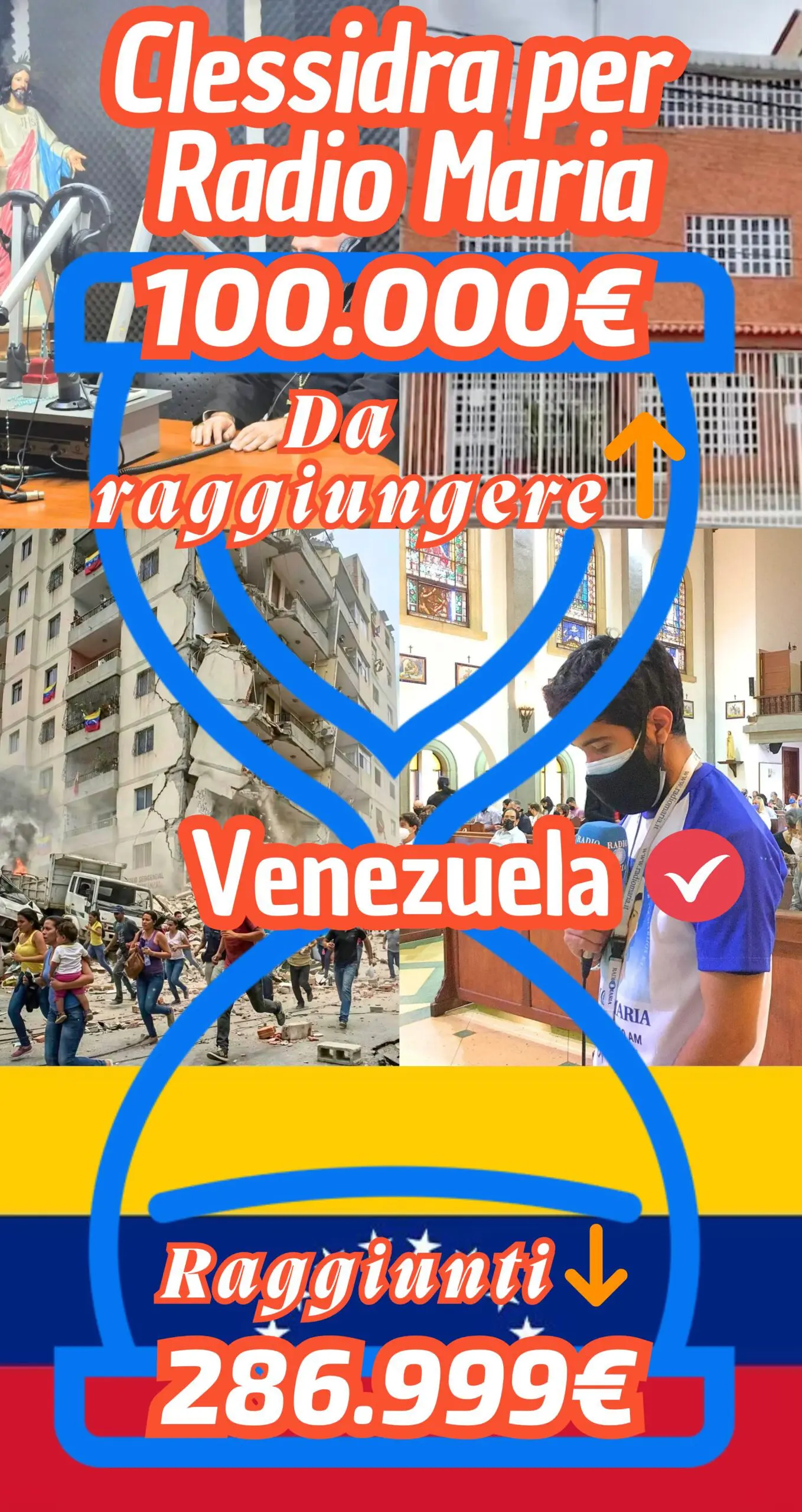 Clessidra Radio Maria Venezuela completata