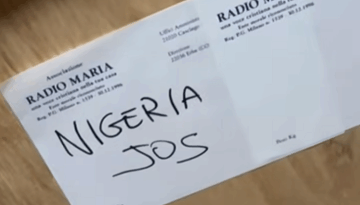 materiale in partenza Radio Maria