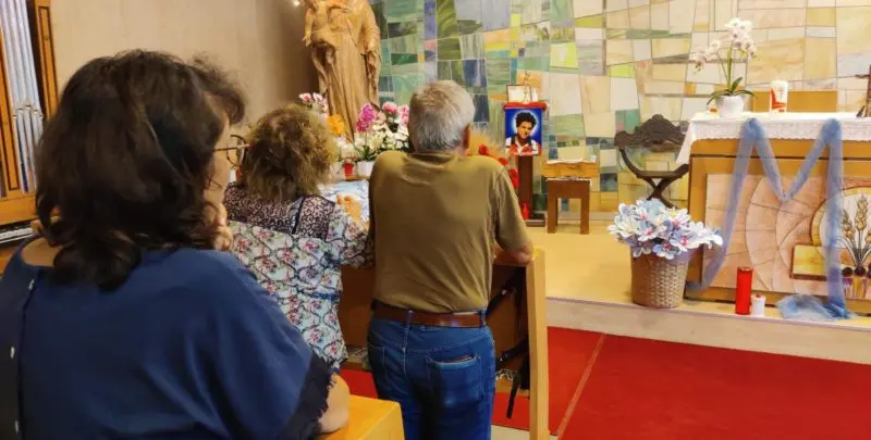 Venerazione reliquia Carlo Acutis cappella Radio Maria 22 agosto