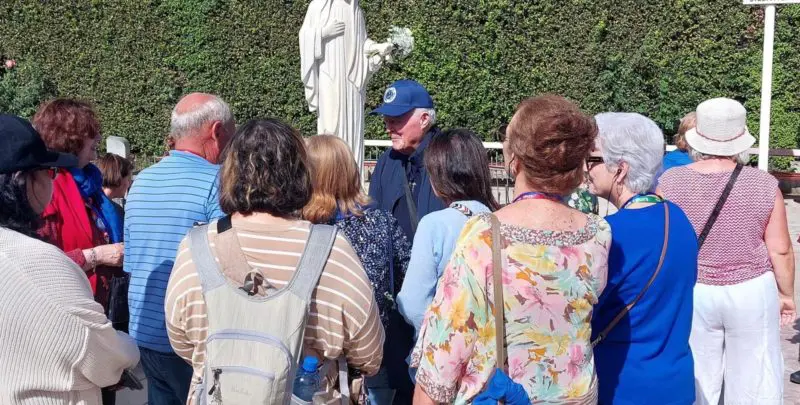 LIVE DA MEDJUGORJE: GRUPPO DI ITALOAMERICANI CON P.LIVIO