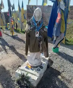 Statua della Madonna di Medjugorje in Ucraina