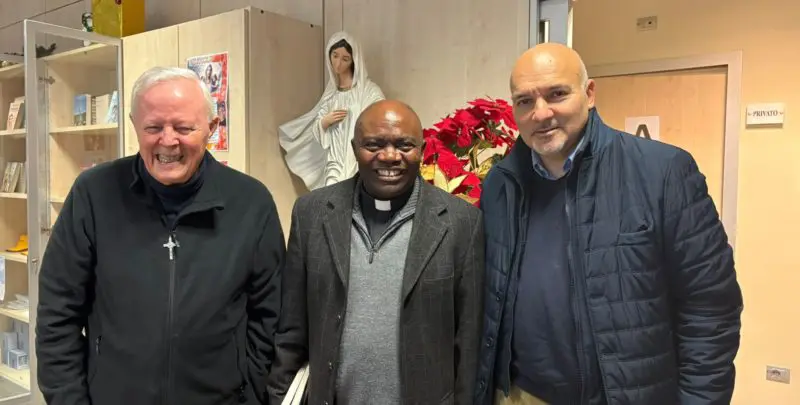 P. Livio con il direttore di Radio Maria Repubblica Democratica del Congo - a Bukavu