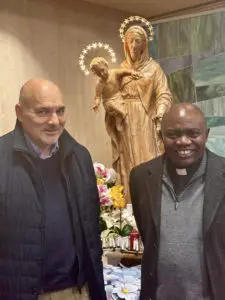 P. Livio con il direttore di Radio Maria Repubblica Democratica del Congo - a Bukavu