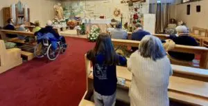 Santo Rosario di un gruppo ammalati delle Suore Ospedaliere di Albese (Como)