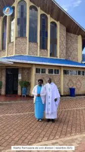 Santuario di Kibeho ( Africa) Un gruppo di Nuovi Direttori di Radio Maria incontra la Veggente Nathalie
