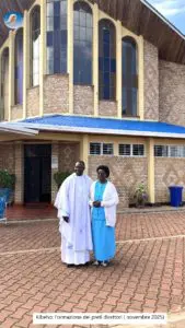 Santuario di Kibeho ( Africa) Un gruppo di Nuovi Direttori di Radio Maria incontra la Veggente Nathalie