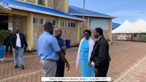 Santuario di Kibeho ( Africa) Un gruppo di Nuovi Direttori di Radio Maria incontra la Veggente Nathalie