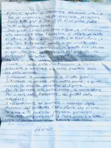 LETTERA DAL CARCERE DI AVEZZANO A RADIO MARIA (1)