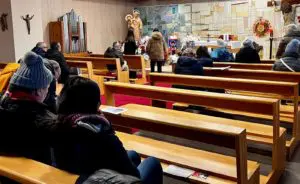 Venerazione reliquia San Carlo Acutis Cappella Radio Maria 130126