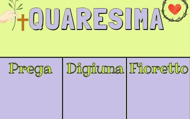 Idee per vivere la Quaresima