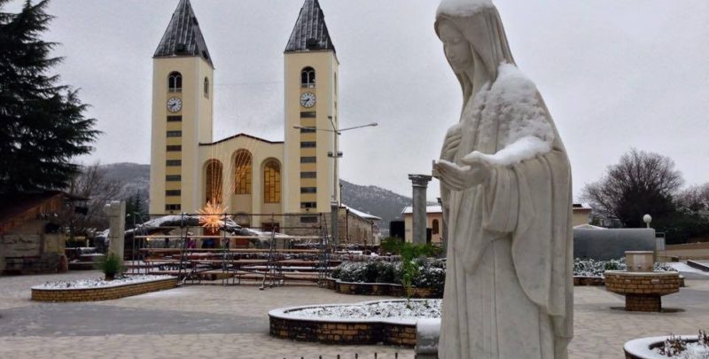 Video, foto e audio esclusivi in tempo reale da Medjugorje Medjugorje con la neve