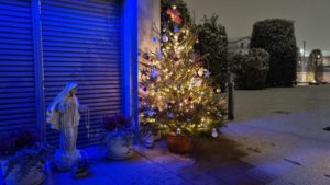 Regina della Pace e albero di Natale di Radio Maria