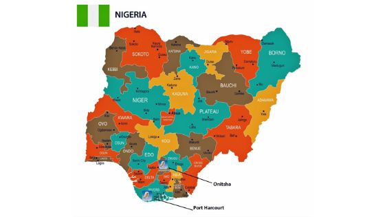 Mappa sottostazioni Radio Maria Nigeria