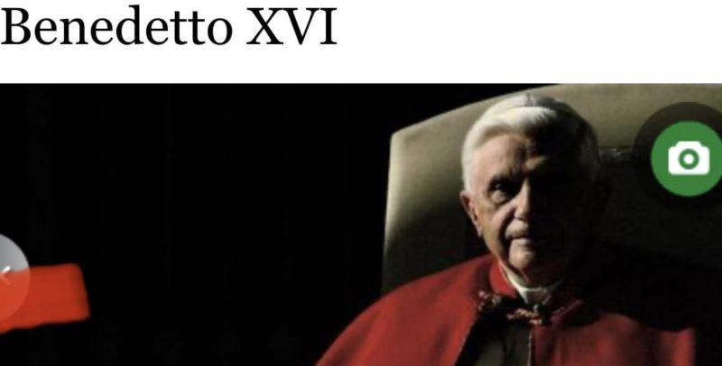 è morto il Papa emerito Benedetto XVI