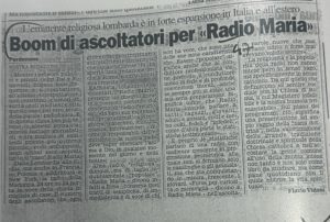 023 Boom di ascoltatori per Radio Maria