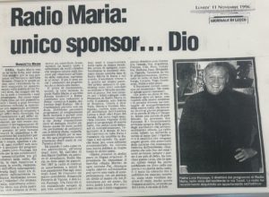 049 Radio Maria unico sponsor... Dio