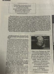 118 La storia di Radio Maria sui giornali
