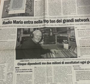124 Radio Maria entra nella top ten dei grandi network
