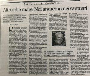 126 Altro che mare. Noi andremo nei santuari