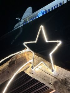 Il presepe esterno di Radio Maria 2023