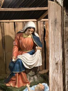 Il presepe esterno di Radio Maria 2023