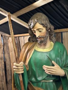 Il presepe esterno di Radio Maria 2023