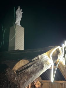 Il presepe esterno di Radio Maria 2023