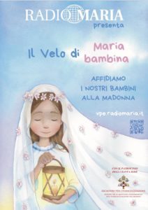 dallo stadio olimpico presenti con il velo di maria bambina