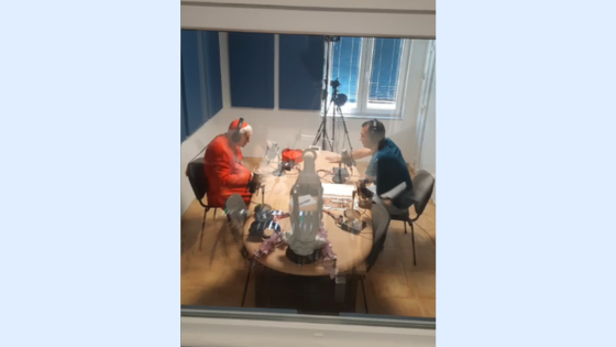 Card. Ernest Simoni nella sede di Radio Maria Medjugorje