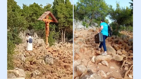 Medjugorje salita al Podbrodo squadra volontari