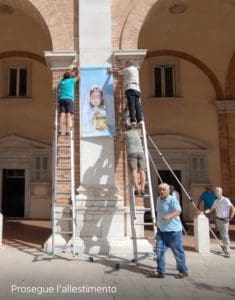 Santa Casa di Loreto: i nostri volontari all’opera preparazione in corso per il Velo di Maria Bambina