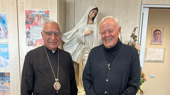 P.LIVIO CON IL PATRIARCA DEI GRECO MELKITI - CATTOLICI DI RITO ORIENTALE, YOUSSEF ABSI patriarca cattolico siriano, dal 21 giugno 2017 patriarca di Antiochia, di Gerusalemme e di tutto l'Oriente -X CONVEGNO MONDIALE DI RADIO MARIA- Erba - 131024