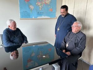 P.LIVIO CON IL PATRIARCA DEI GRECO MELKITI - CATTOLICI DI RITO ORIENTALE, YOUSSEF ABSI patriarca cattolico siriano, dal 21 giugno 2017 patriarca di Antiochia, di Gerusalemme e di tutto l'Oriente -X CONVEGNO MONDIALE DI RADIO MARIA- Erba - 131024