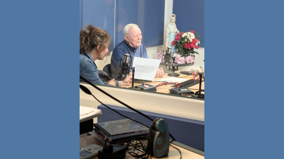 P. Livio e Roberta dalla sede di Radio Maria Medjugorje