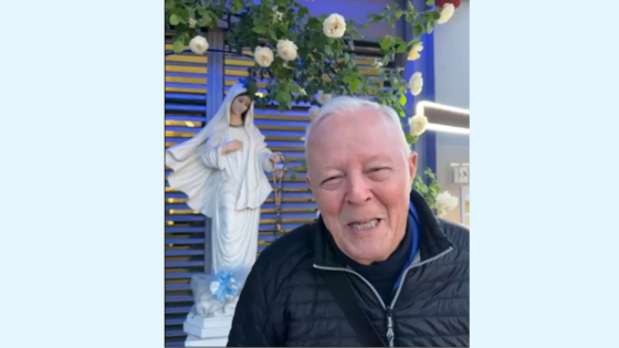 Padre Livio in partenza per medjugorje maggio 2025