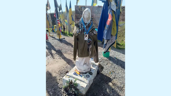 Statua della Madonna di Medjugorje in Ucraina