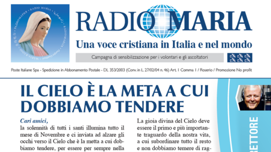 Il cielo è la meta a cui dobbiamo tendere