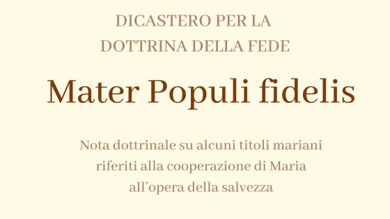 Mater Populi fidelis