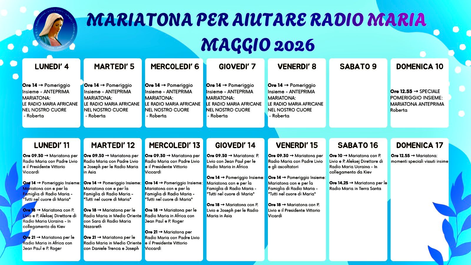 MARIATONA MAGGIO 2026