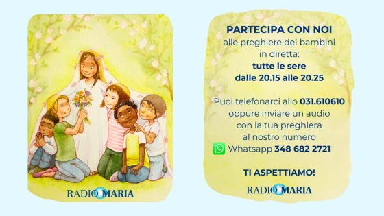 Preghiere dei bambini in diretta